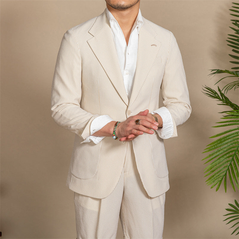 Levi Rhei Premium Seersucker Slim Blazer