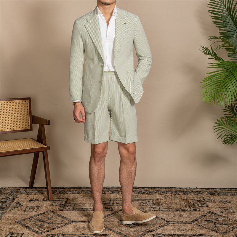 Levi Rhei Premium Seersucker Slim Blazer