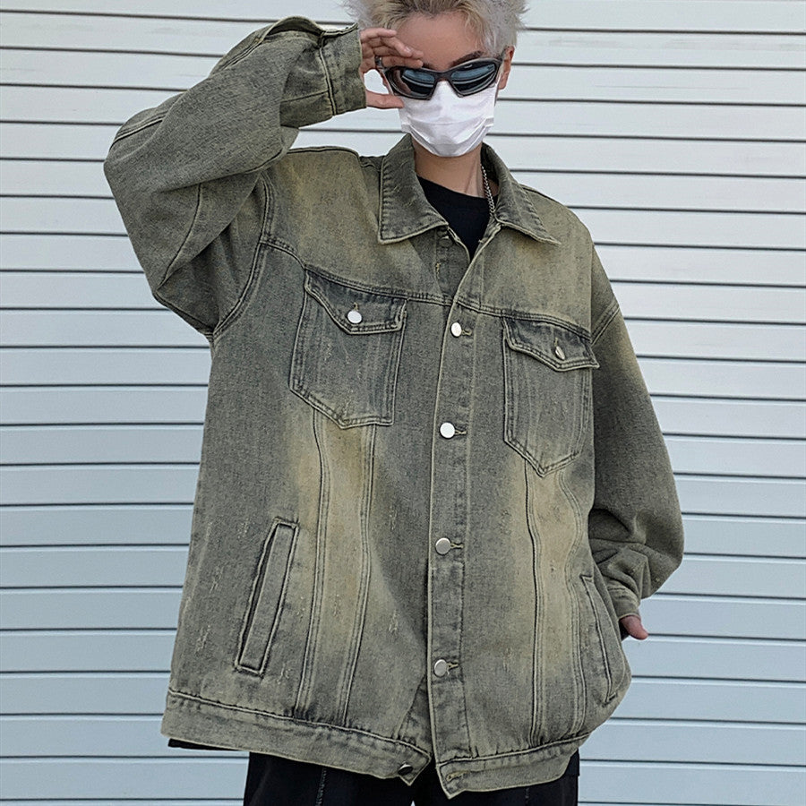 Levi Rhei VintageFade Denim Jacket (Oversized Streetwear Style)