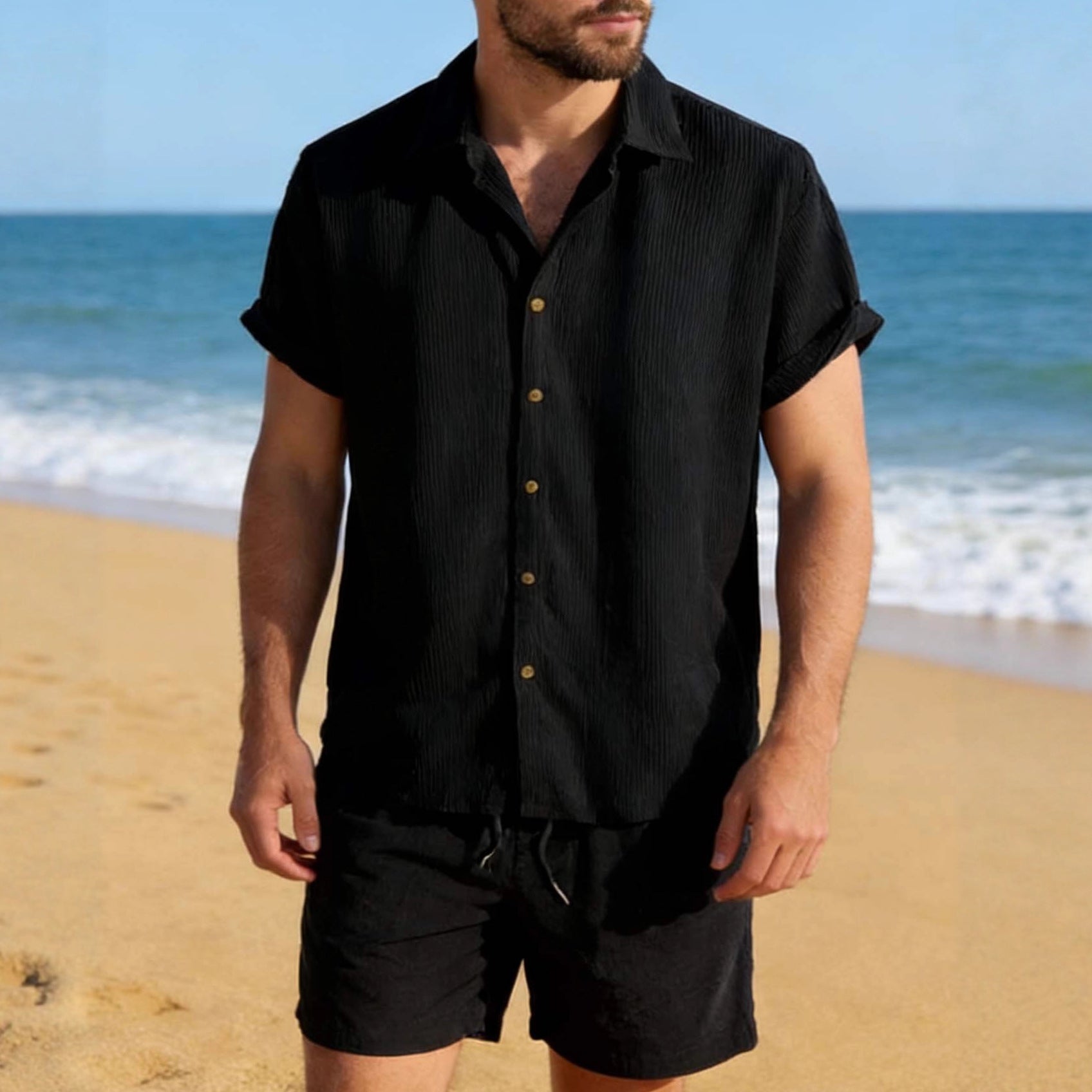 Levi Rhei Casual Resort Shirt & Shorts Set