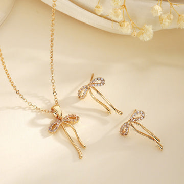 Levi Rhei Bow Charm Jewelry Set