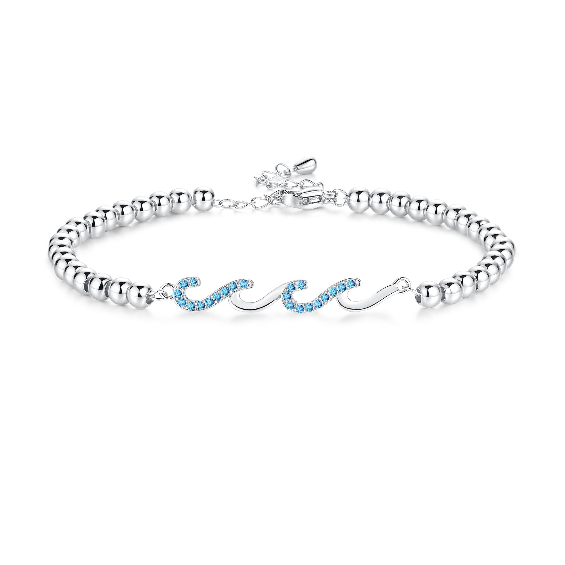 Levi Rhei Wave Zircon Bracelet