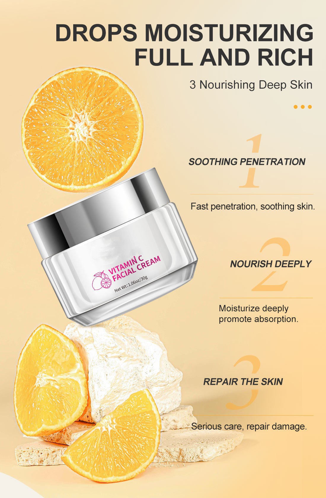 Levi Rhei Vitamin C Brightening Facial Cream