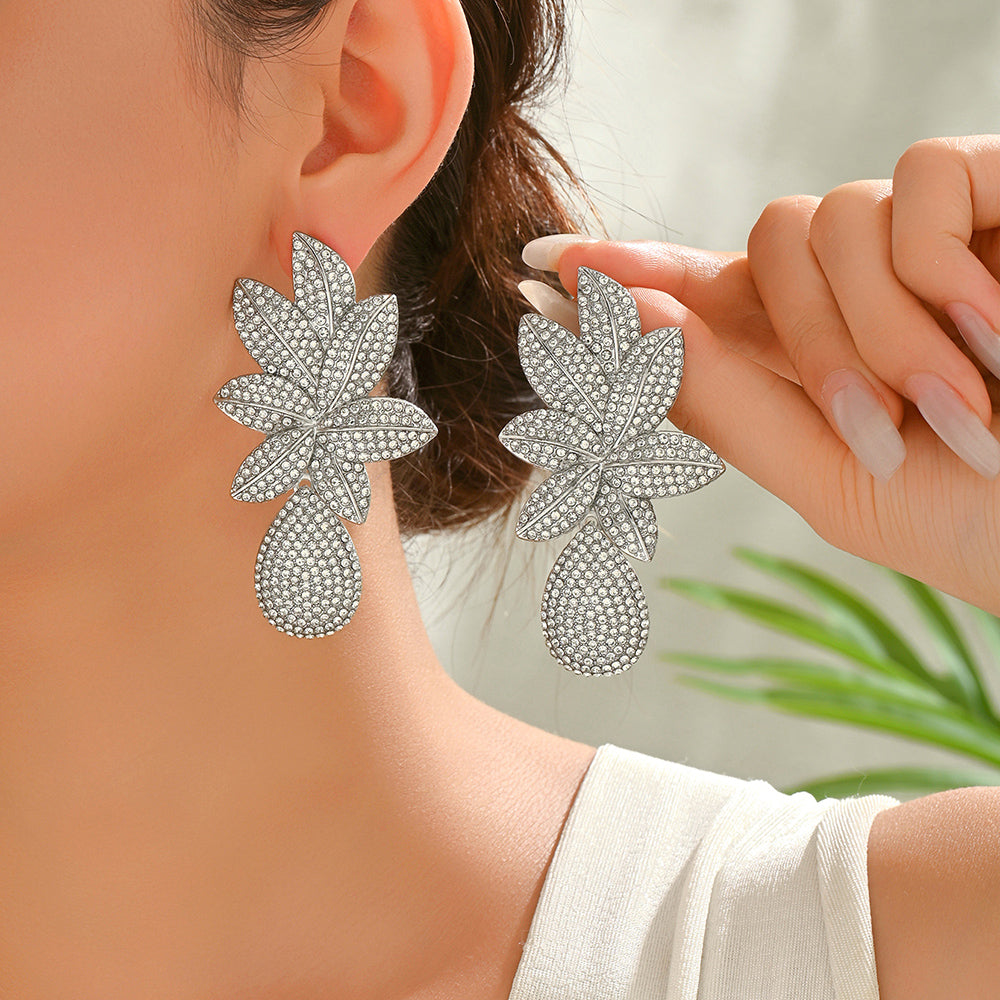 Levi Rhei Floral Statement Earrings