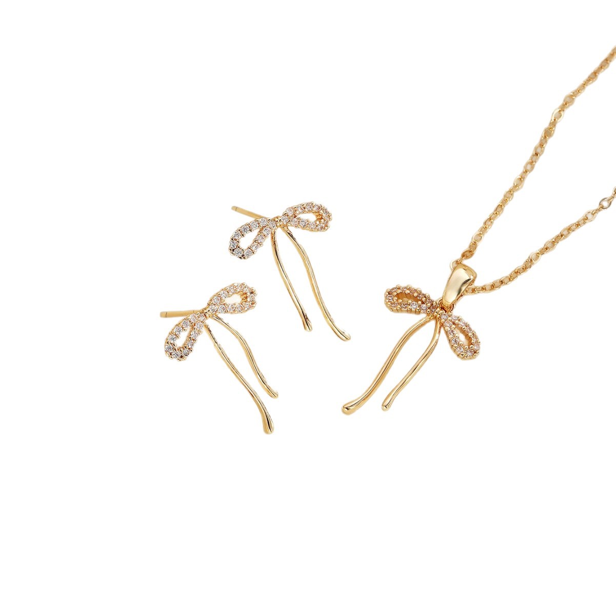 Levi Rhei Bow Charm Jewelry Set