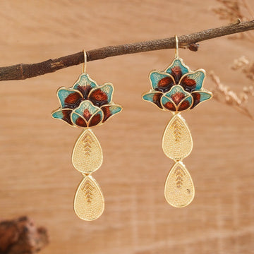 Levi Rhei Vintage Boho Floral Earrings