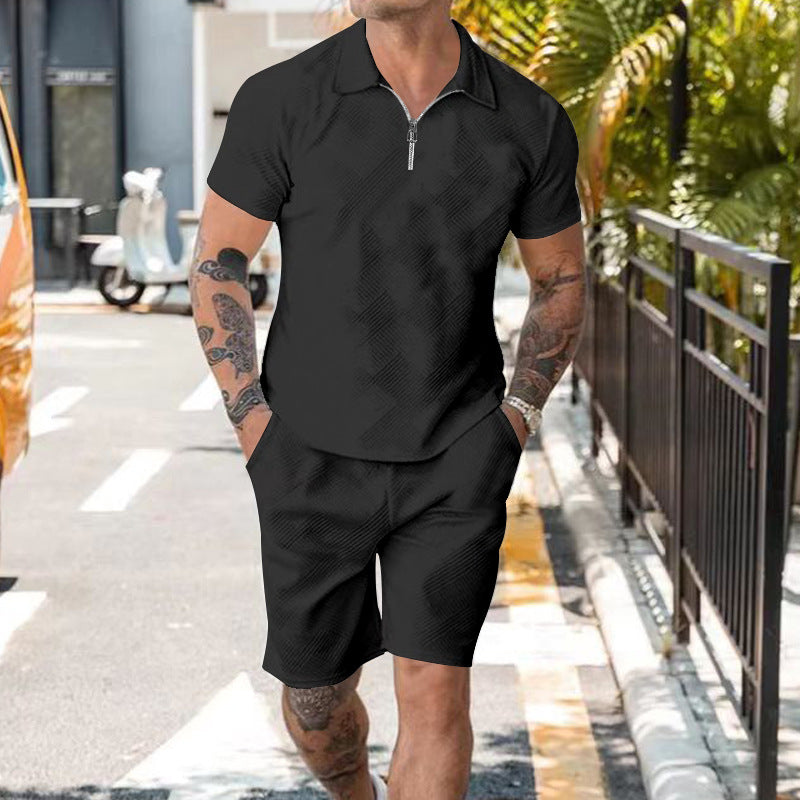 Levi Rhei Zip Polo Set