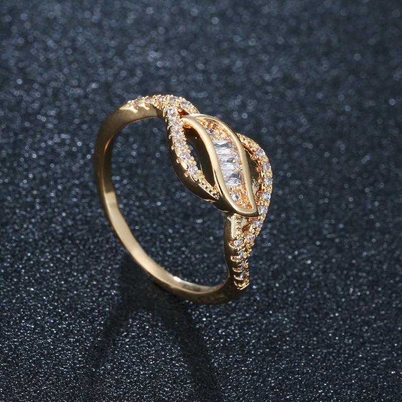 Levi Rhei Twisted Zircon Ring