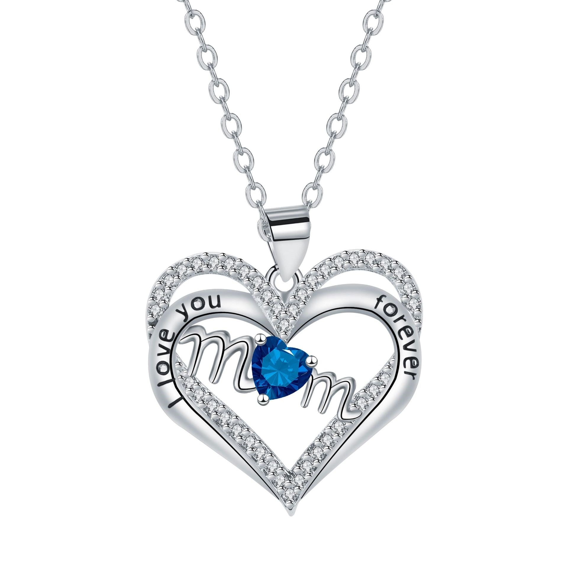 Levi Rhei Mom Heart Double Pendant Necklace