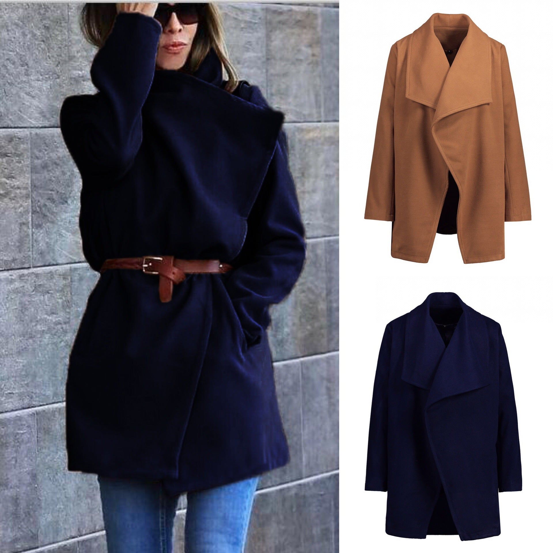 Levi Rhei Urban Chic Hooded Coat (Slim Fit Street Style)