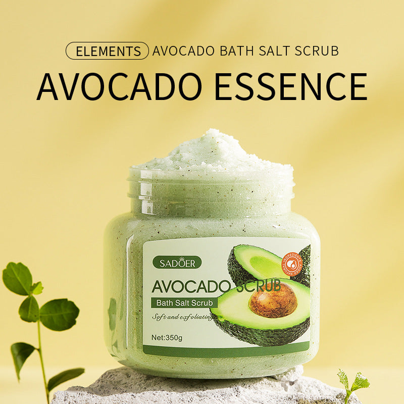 Levi Rhei Avocado Essence Exfoliating Bath Salt Body Scrub (Deep Clean & Smooth Skin)