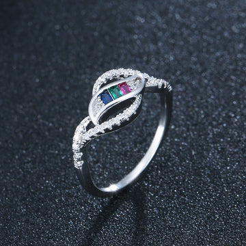 Levi Rhei Twisted Zircon Ring