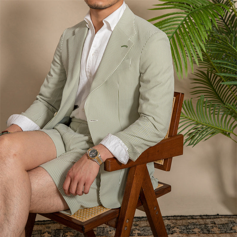 Levi Rhei Premium Seersucker Slim Blazer