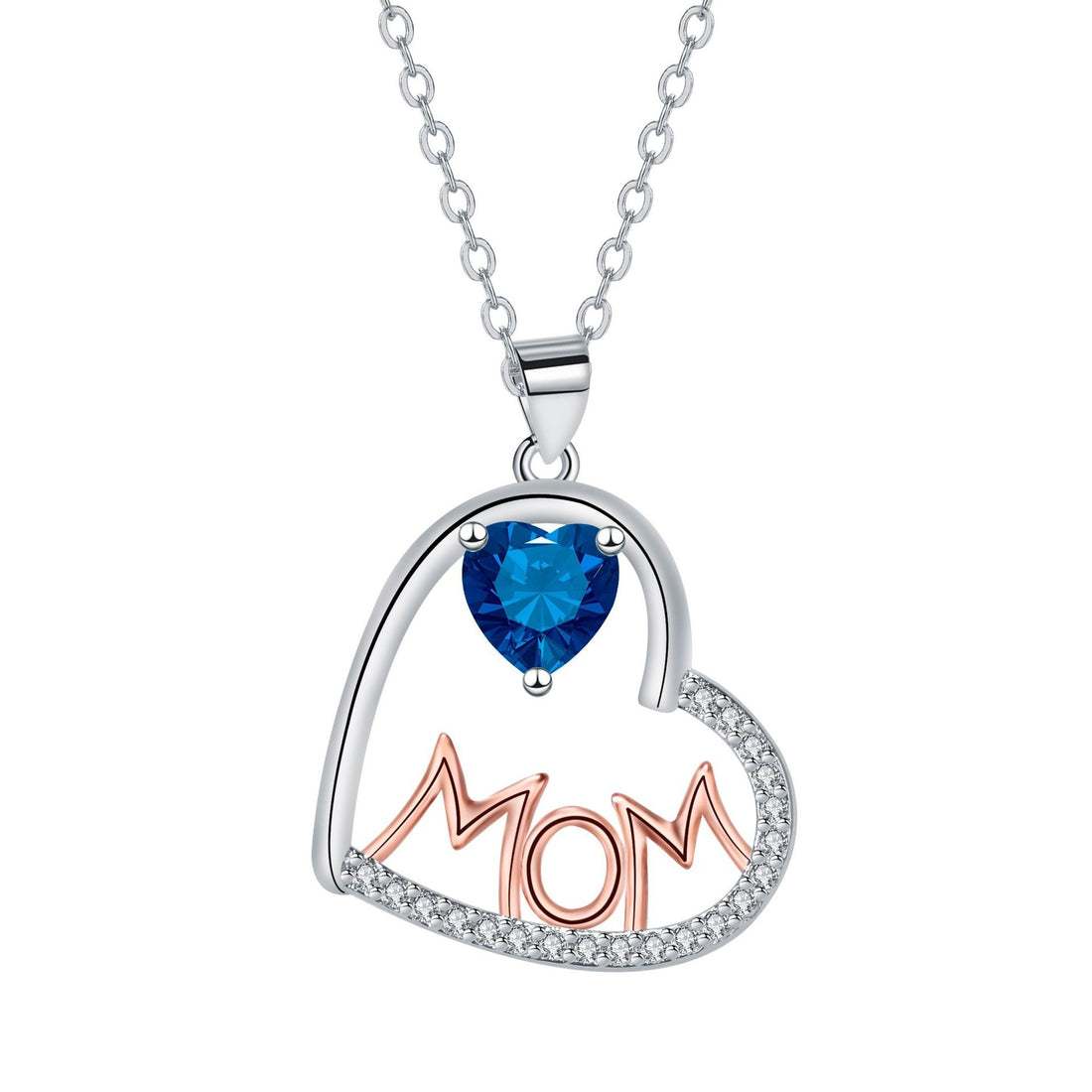 Levi Rhei Heart MOM Pendant Necklace
