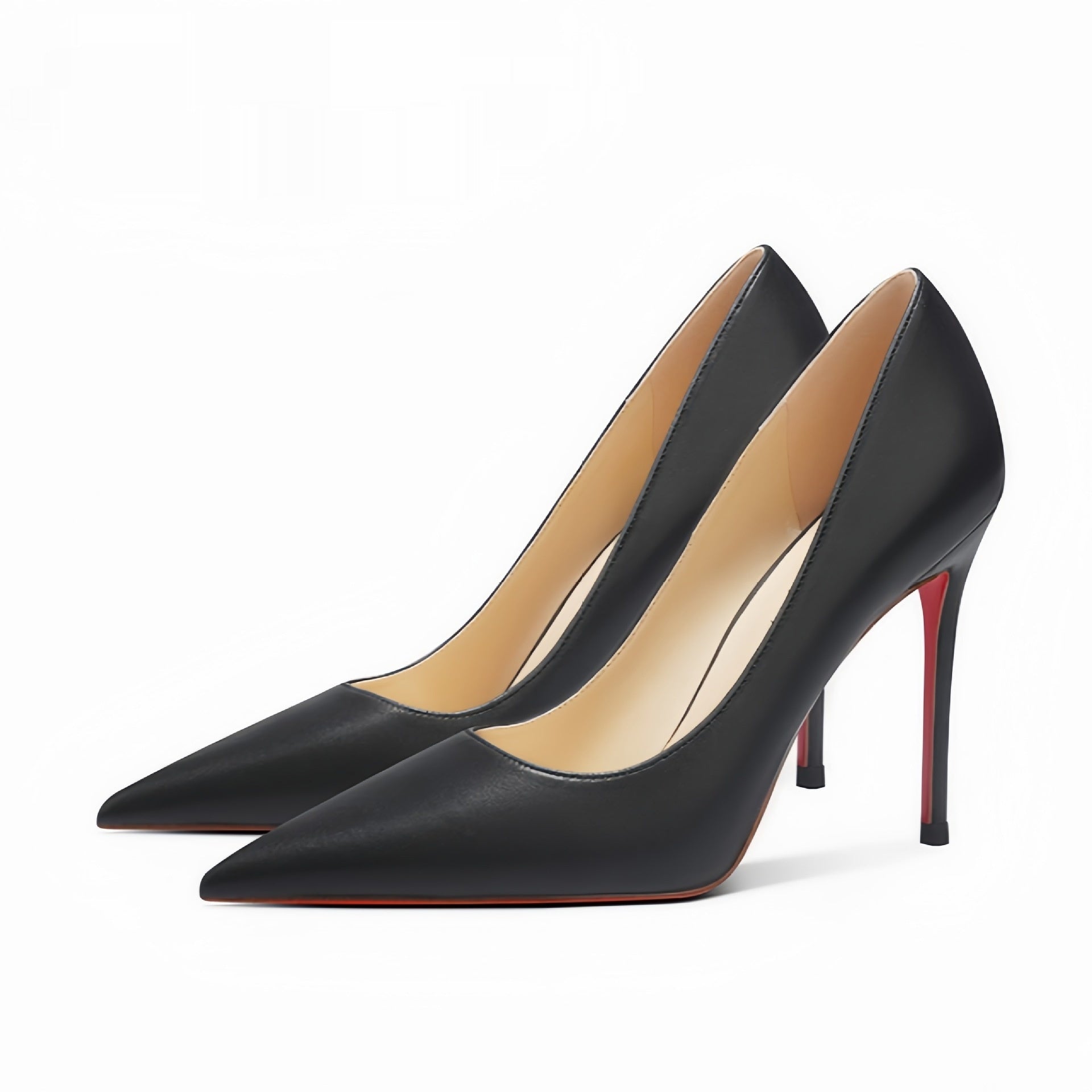 Levi Rhei Signature Red Sole Pointed Heels