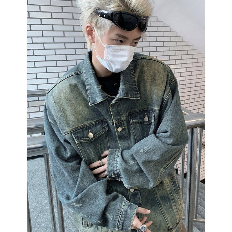 Levi Rhei VintageFade Denim Jacket (Oversized Streetwear Style)