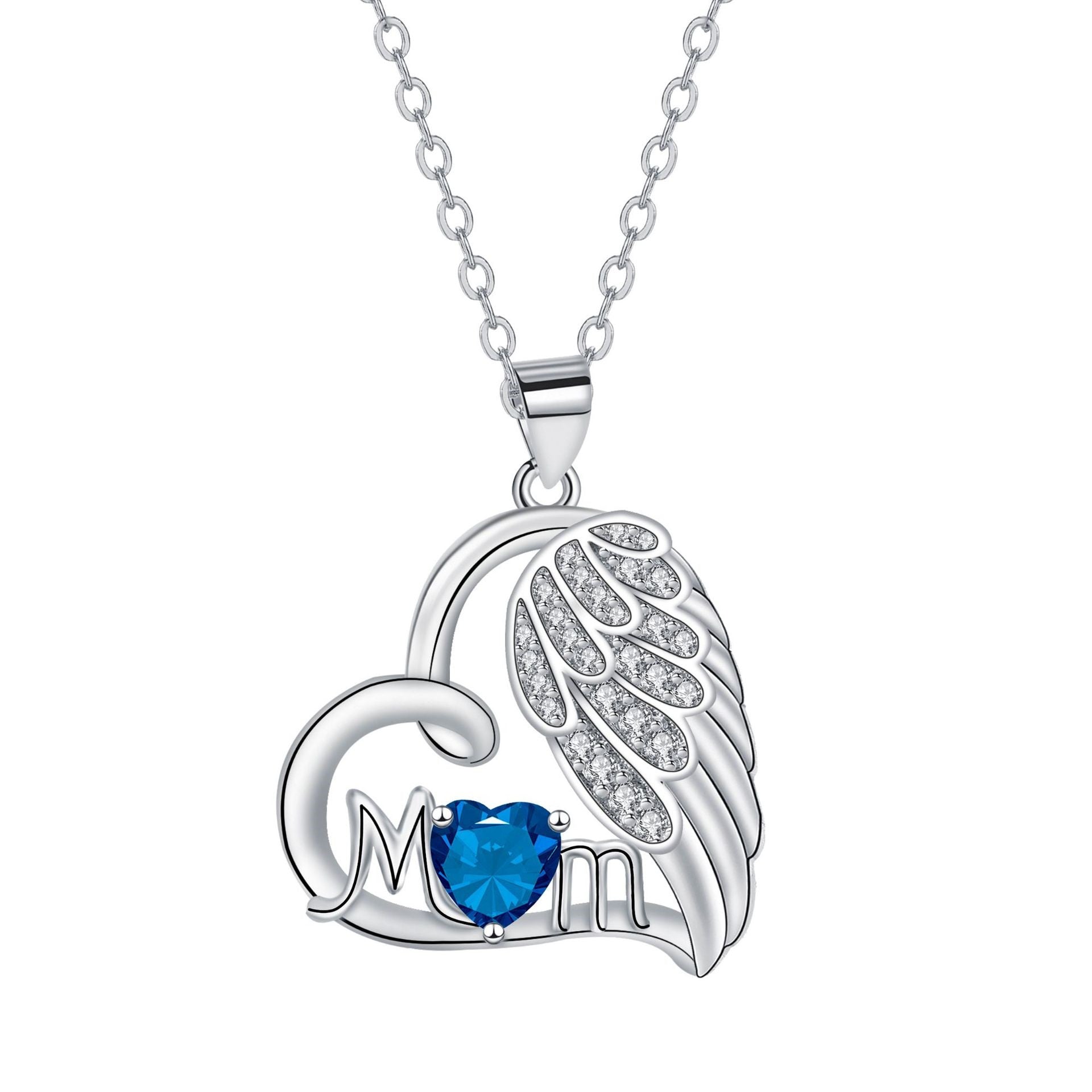 Levi Rhei Angel Wings MOM Necklace