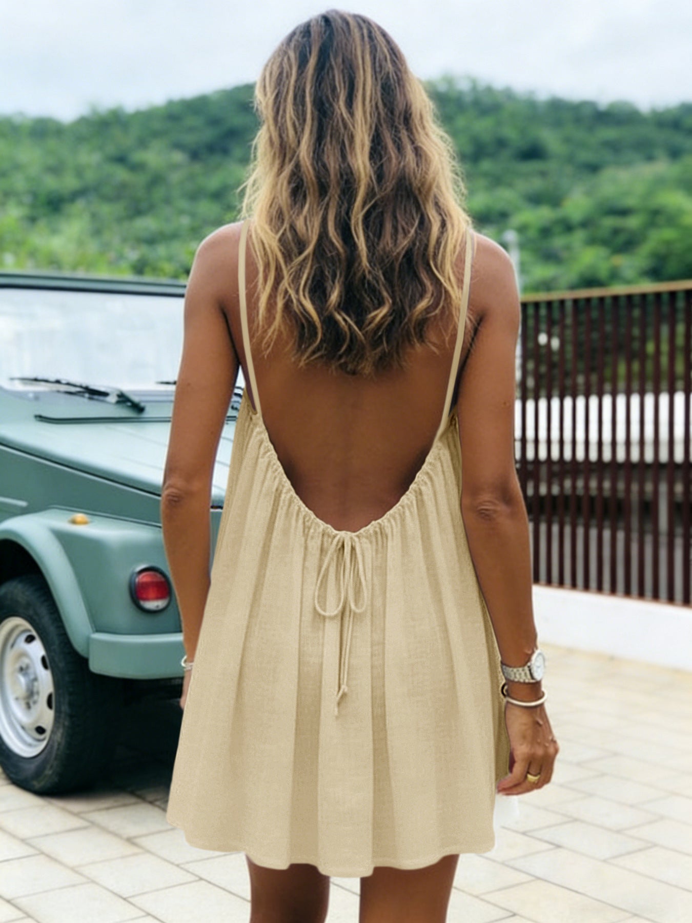Levi Rhei Breezy Open-Back Summer Dress